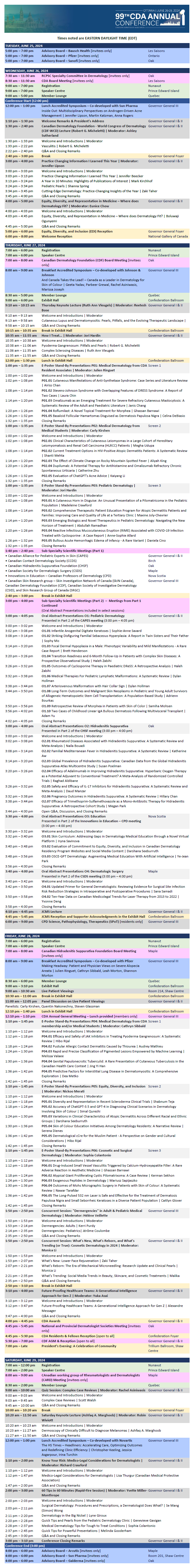 Programme du Congrès annuel 2024 de l'ACD – Ottawa (Ontario)